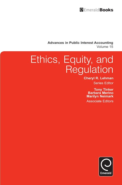 Book cover image for Ethics, Equity, and Regulation ISBN: 9781849507288