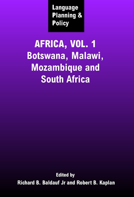 Book cover image for Language Planning and Policy in Africa, Vol 1 ISBN: 9781853597251