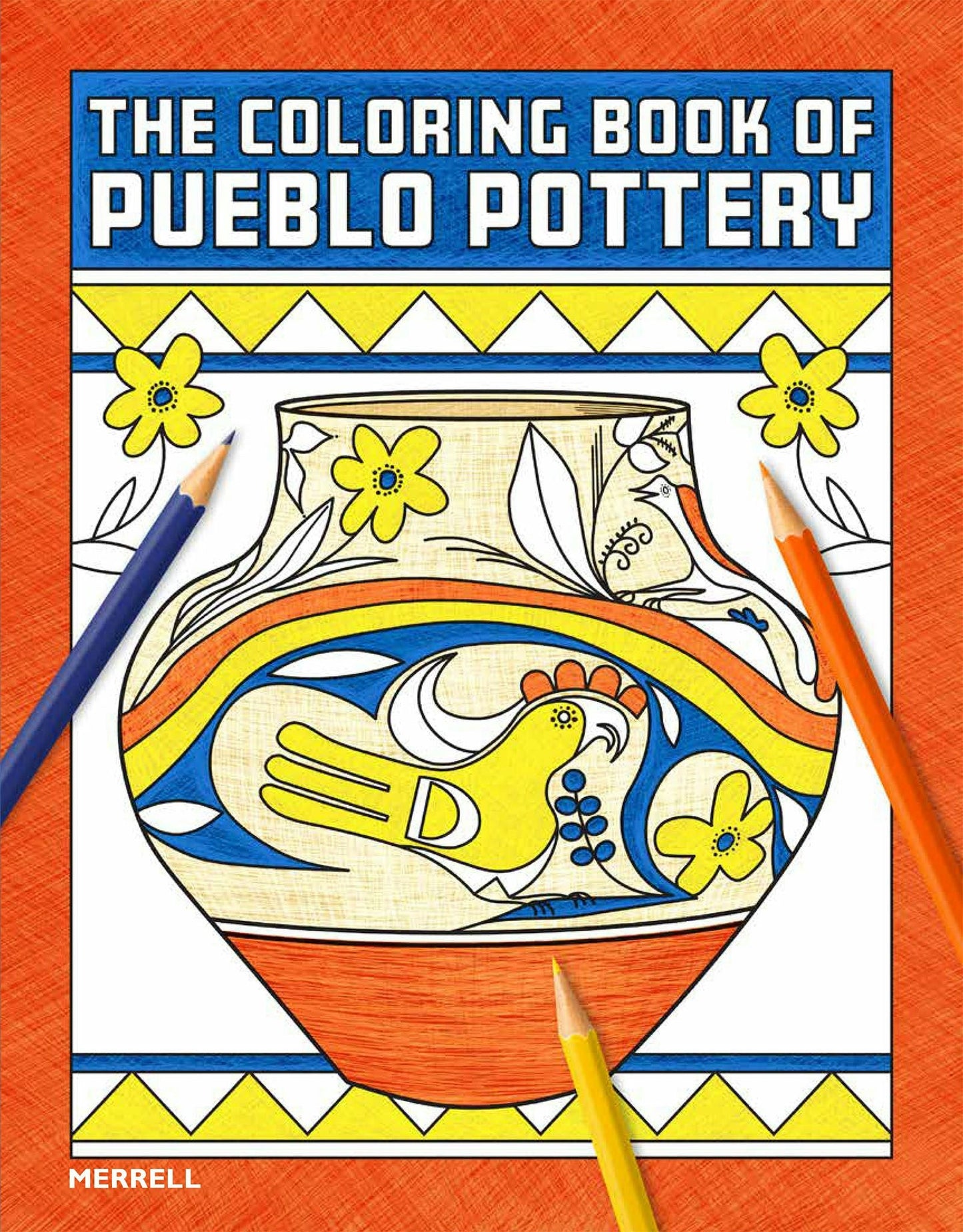 Book cover image for The Coloring Book of Pueblo Pottery ISBN: 9781858947044
