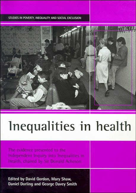 Book cover image for Inequalities in health ISBN: 9781861341747