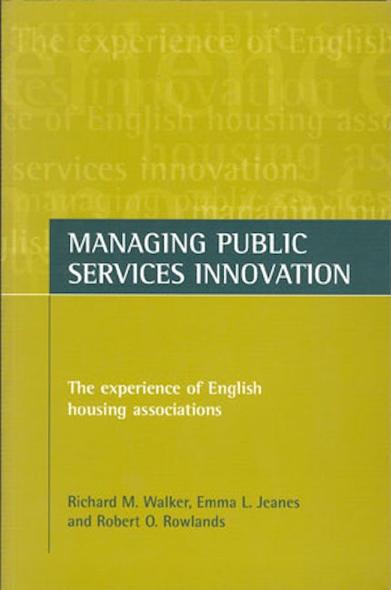 Book cover image for Managing public services innovation ISBN: 9781861342942