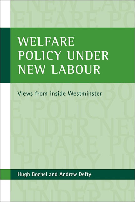 Book cover image for Welfare policy under New Labour ISBN: 9781861347909