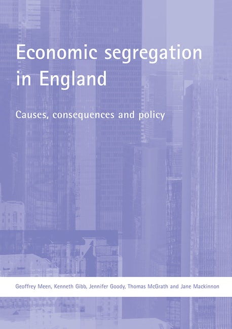 Book cover image for Economic segregation in England ISBN: 9781861348135