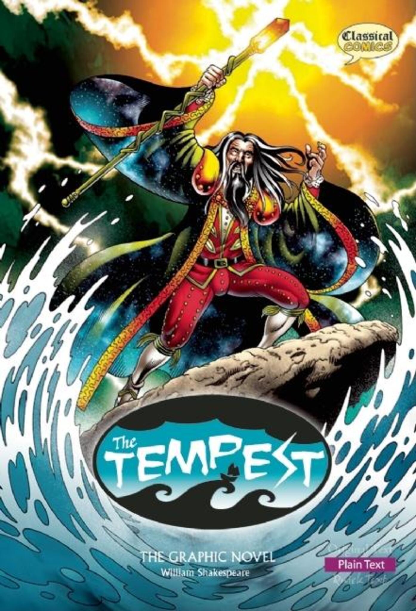 Cover image for The Tempest The Graphic Novel: Plain Text ISBN 9781906332709