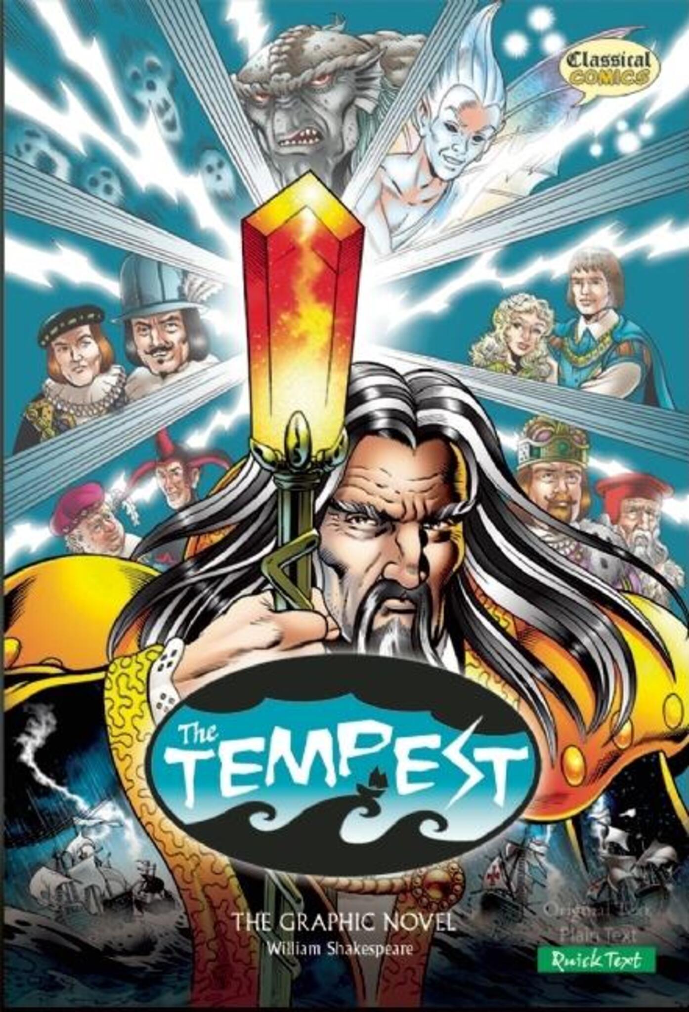 Cover image for The Tempest The Graphic Novel: Quick Text ISBN 9781906332716