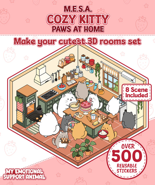 Cozy Kitty Paws at Home: Mini Sticker Series