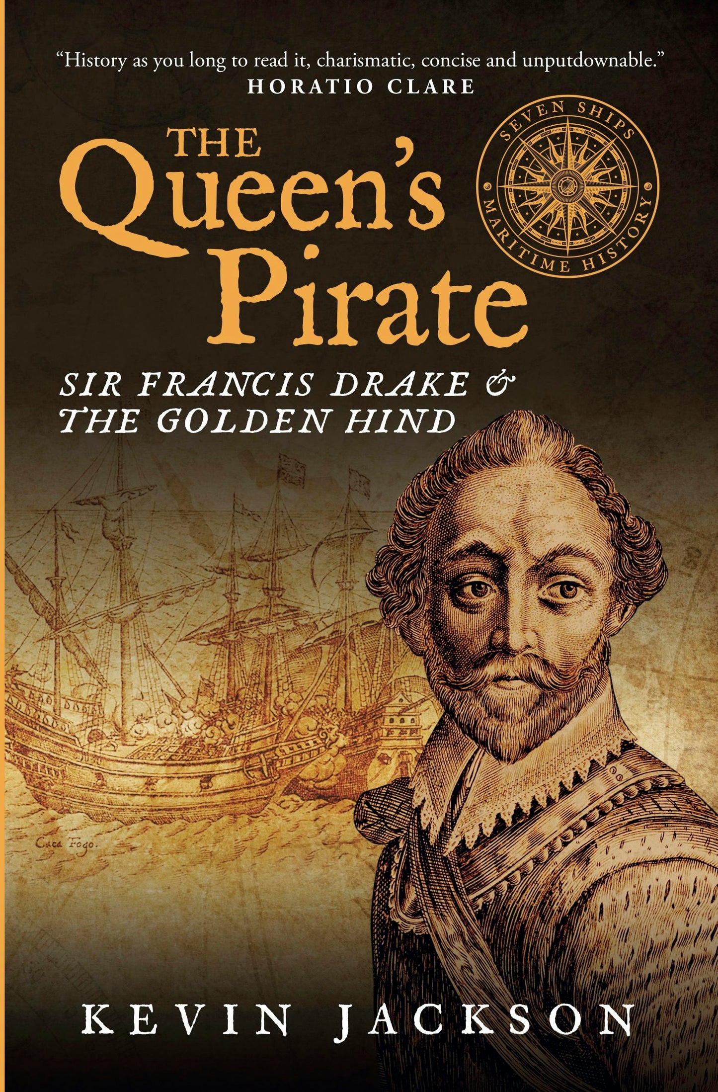Book cover image for The Queen's Pirate: Sir Francis Drake and the Golden Hind ISBN: 9781948585187