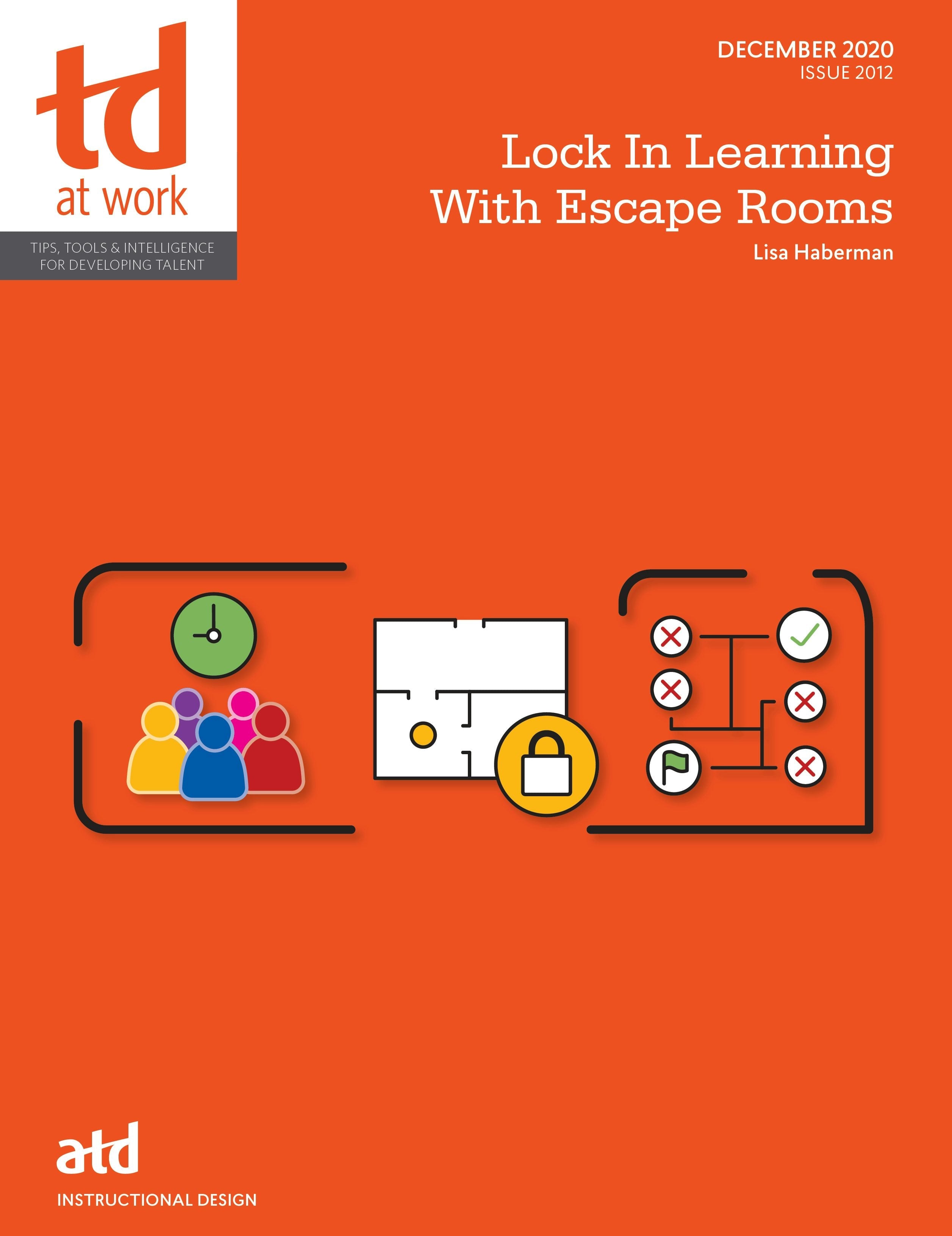 Book cover image for Lock In Learning With Escape Rooms ISBN: 9781952157110