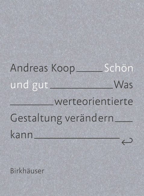 Book cover image for Schön und Gut ISBN: 9783035618297