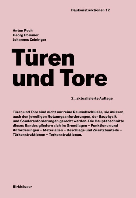 Book cover image for Türen und Tore ISBN: 9783035623284