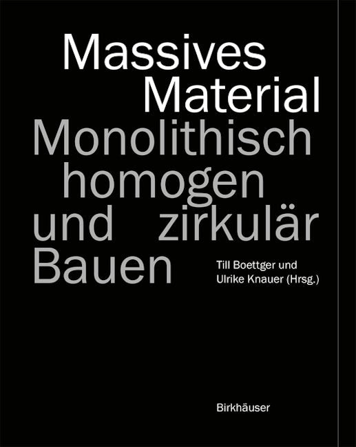 Book cover image for Massives Material ISBN: 9783035626056