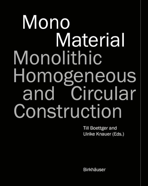 Book cover image for Mono-Material ISBN: 9783035626063
