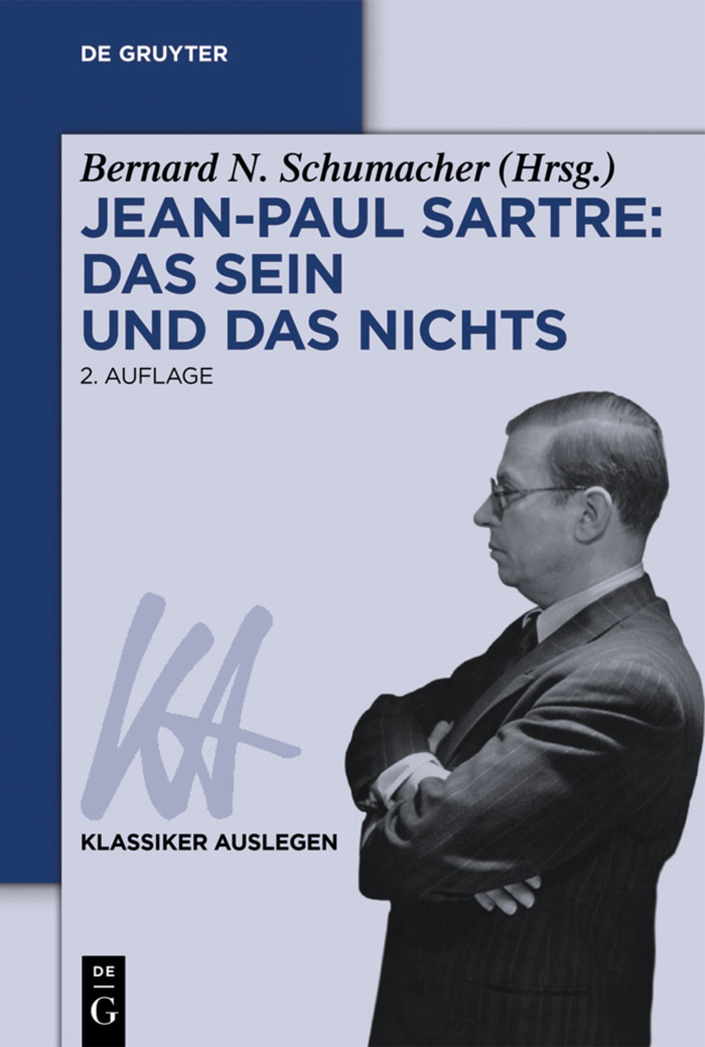 Cover image for Jean-Paul Sartre: Das Sein und das Nichts ISBN 9783050056753