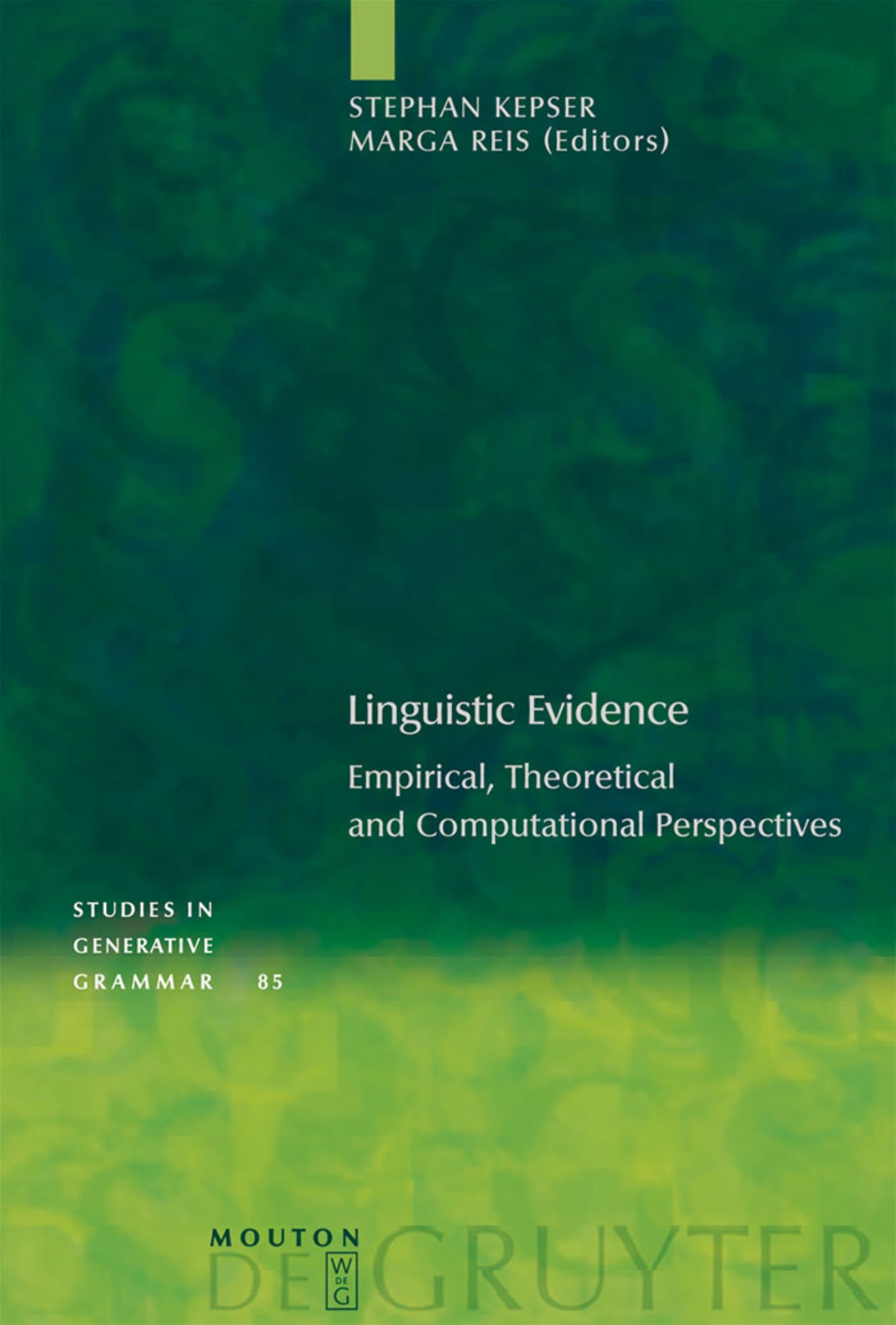 Cover image for Linguistic Evidence ISBN 9783110183122