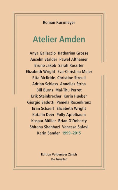Book cover image for Atelier Amden ISBN: 9783110440416