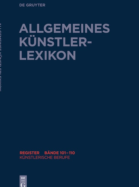 Book cover image for Künstlerische Berufe ISBN: 9783110696196