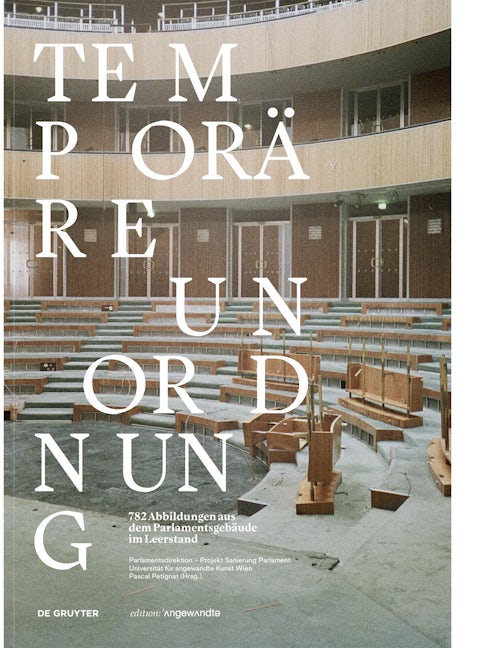 Book cover image for Temporäre Unordnung ISBN: 9783110702408