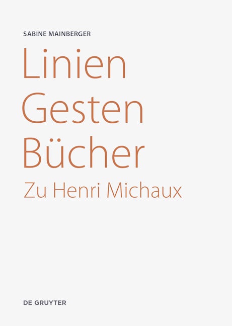 Book cover image for Linien – Gesten – Bücher ISBN: 9783110702620