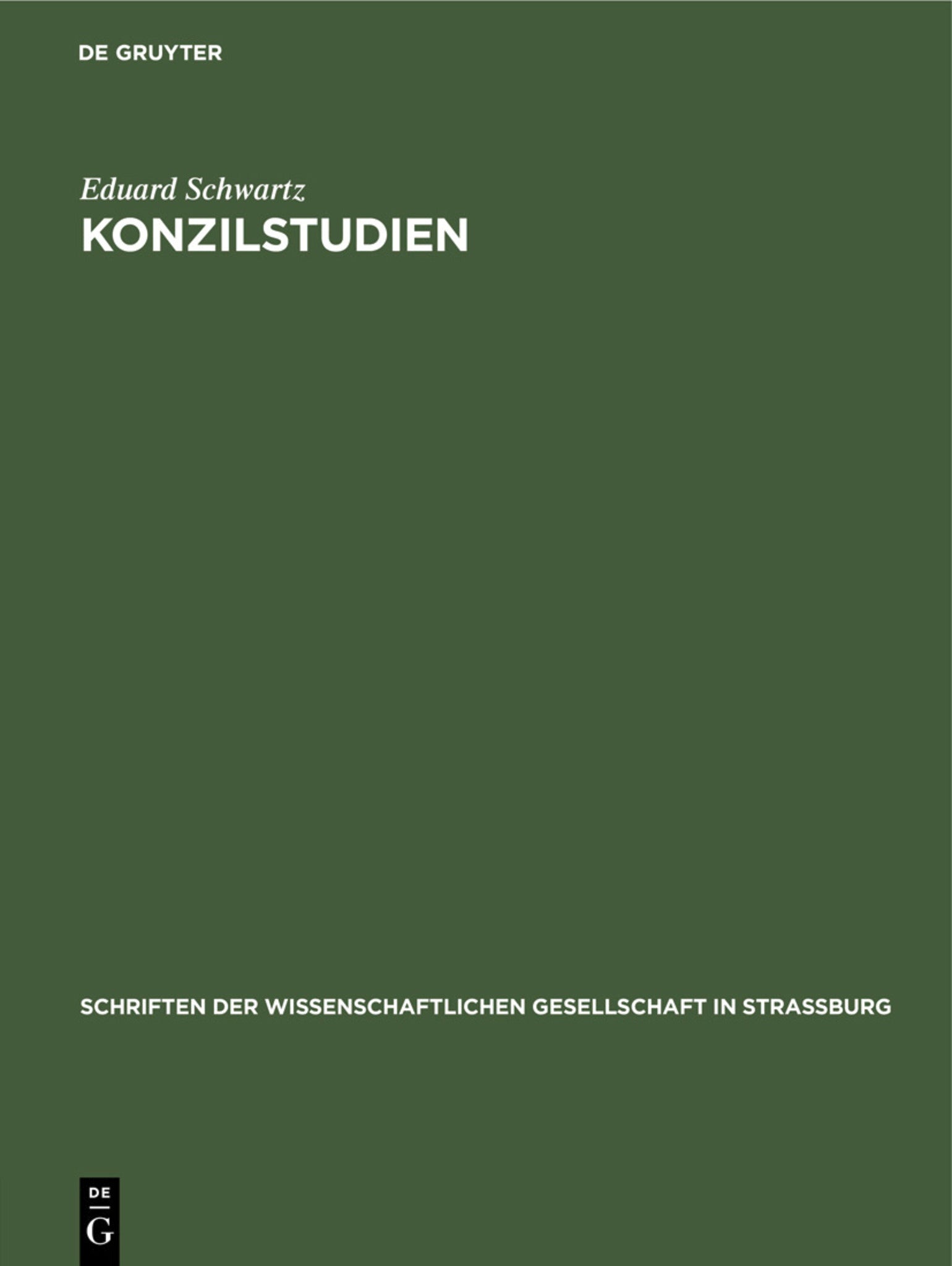 Cover image for Konzilstudien ISBN 9783111185200