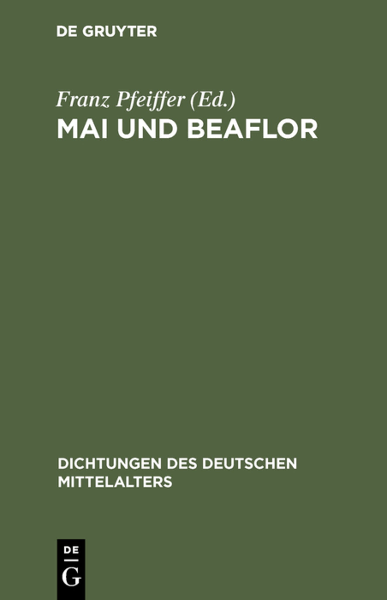 Cover image for Mai und Beaflor ISBN 9783111221908