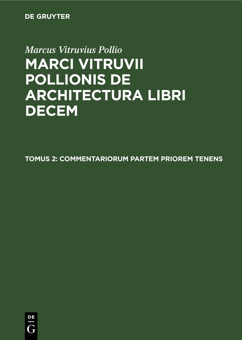 Book cover image for Commentariorum partem priorem tenens ISBN: 9783112361153