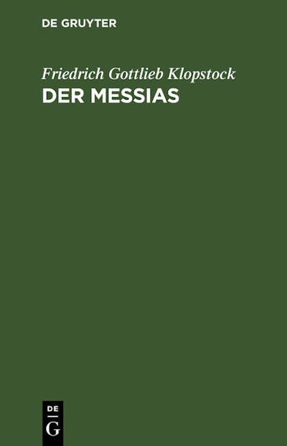 Book cover image for Der Messias ISBN: 9783112605813
