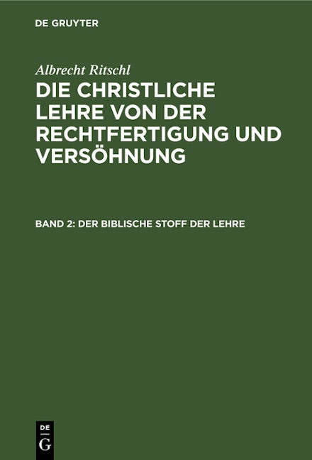Book cover image for Der biblische Stoff der Lehre ISBN: 9783112609095