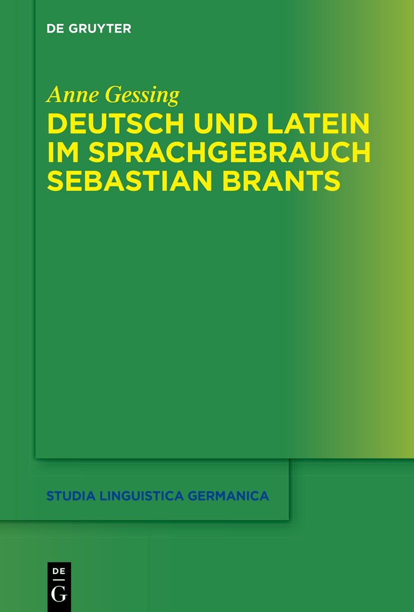 Book cover image for Deutsch und Latein im Sprachgebrauch Sebastian Brants ISBN: 9783119146135