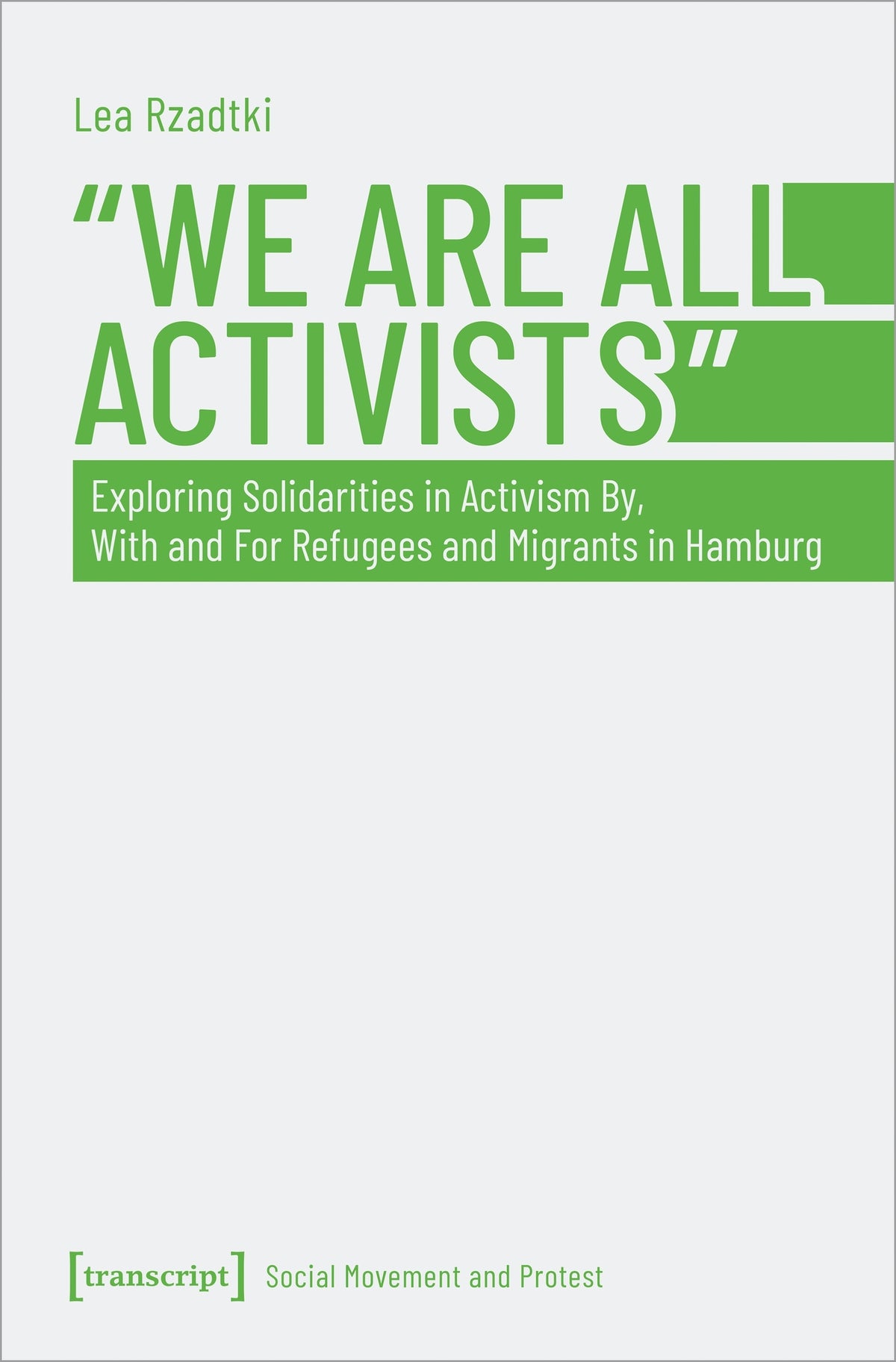 Cover image for »We Are All Activists« ISBN 9783837663495