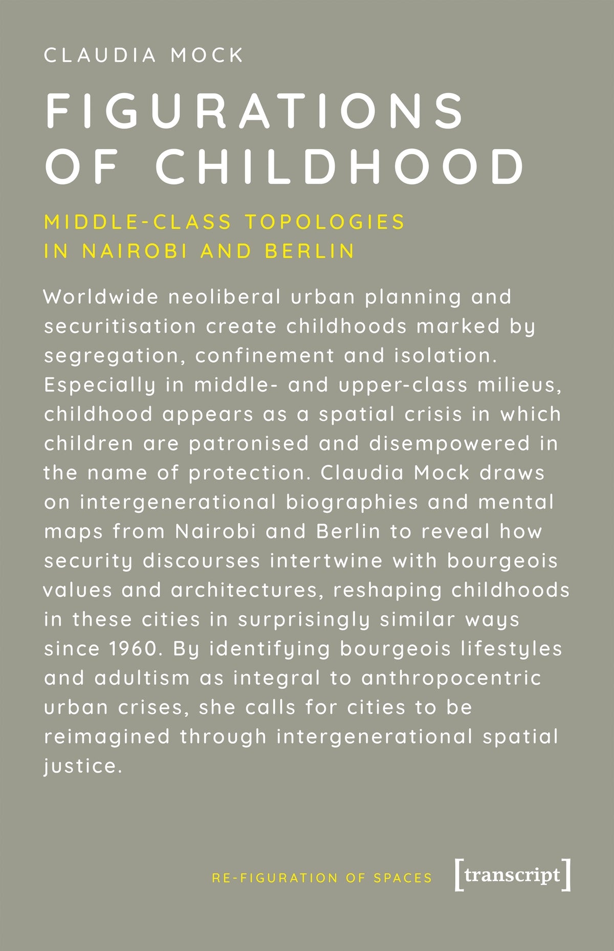 Cover image for Figurations of Childhood ISBN 9783837679649
