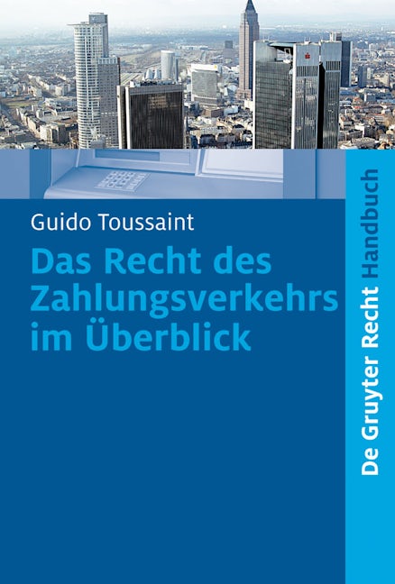 Book cover image for Das Recht des Zahlungsverkehrs im Überblick ISBN: 9783899495324