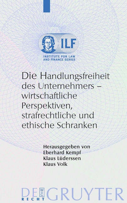 Book cover image for Die Handlungsfreiheit des Unternehmers ISBN: 9783899496314