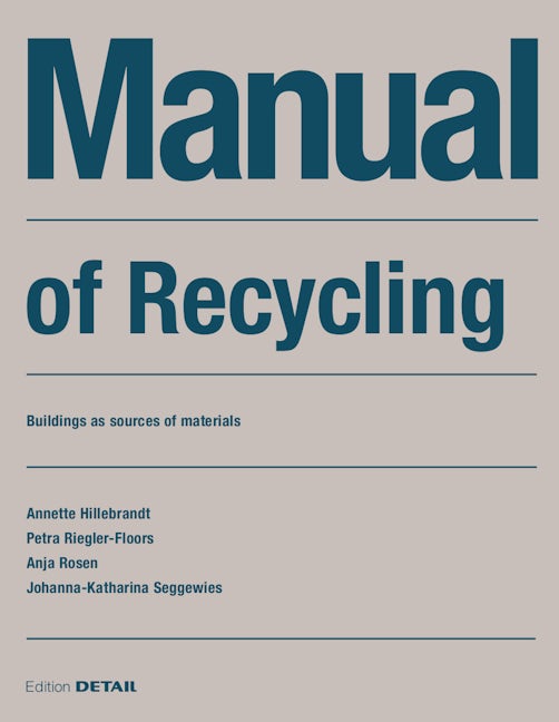 Book cover image for Manual of Recycling ISBN: 9783955534929