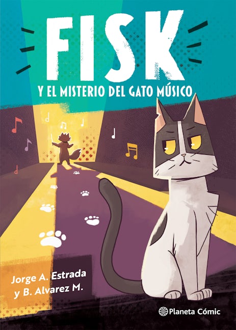 Book cover image for Fisk y el misterio del gato músico (Cómic) / Fisk and the Mystery of the Musical Cat (Comic Book) ISBN: 9786073904452