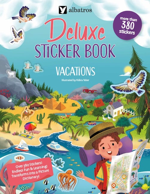 Book cover image for Deluxe Sticker Book: Vacations ISBN: 9788000074672