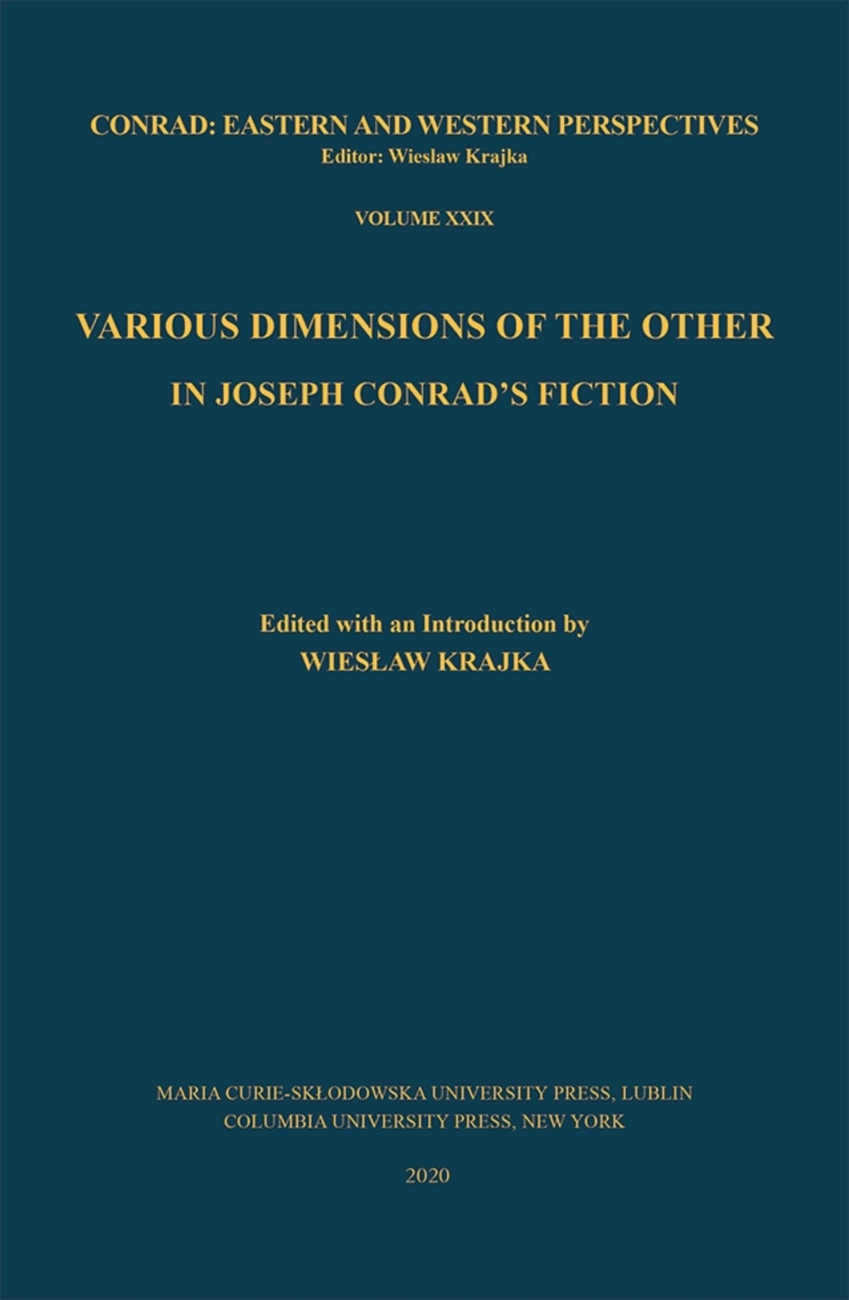 Cover image for Various Dimensions of the Other in Joseph Conrad’s Fiction ISBN 9788322793138