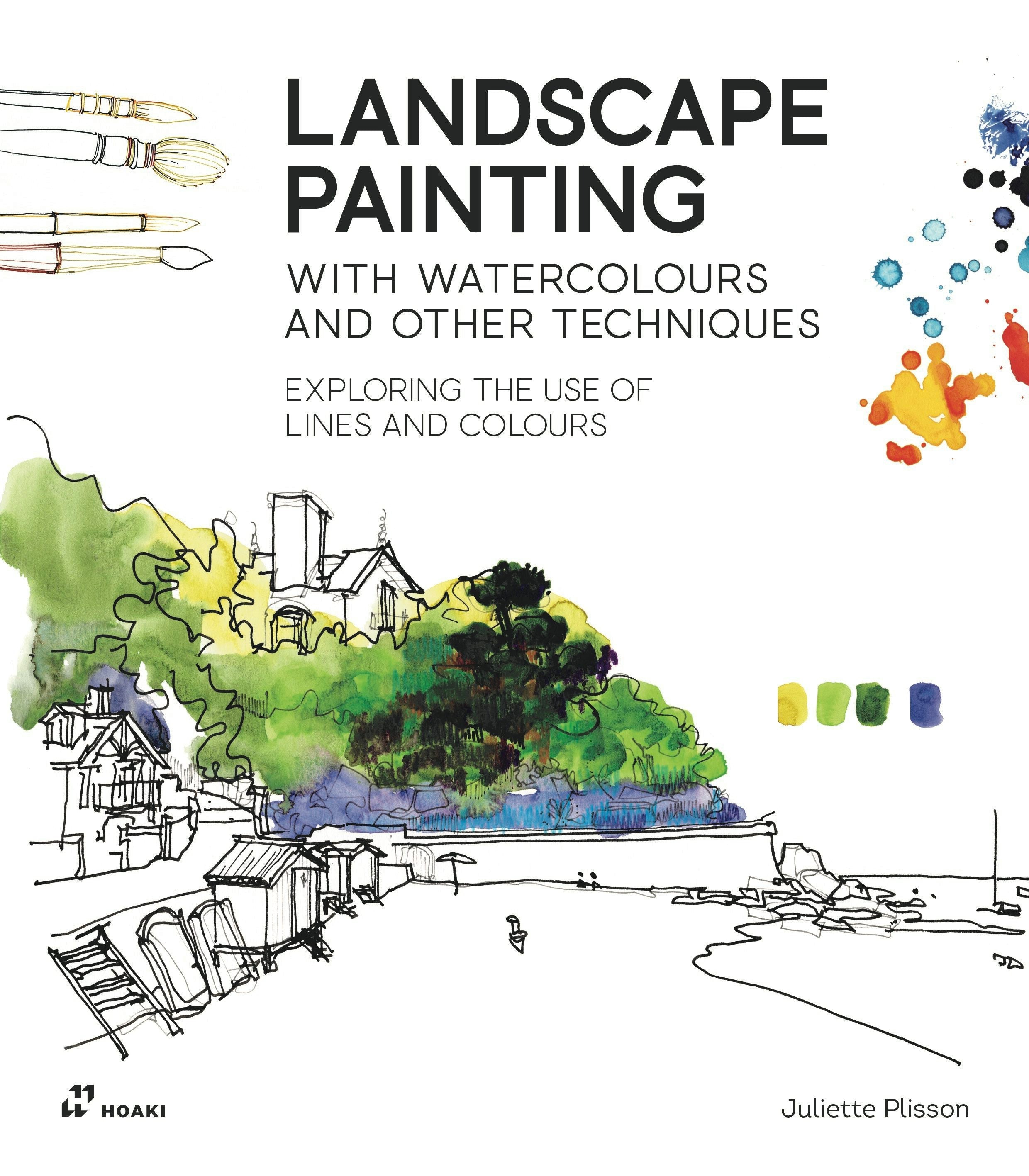 Book cover image for Landscape Painting with Watercolours and Other Techniques. ISBN: 9788419220547