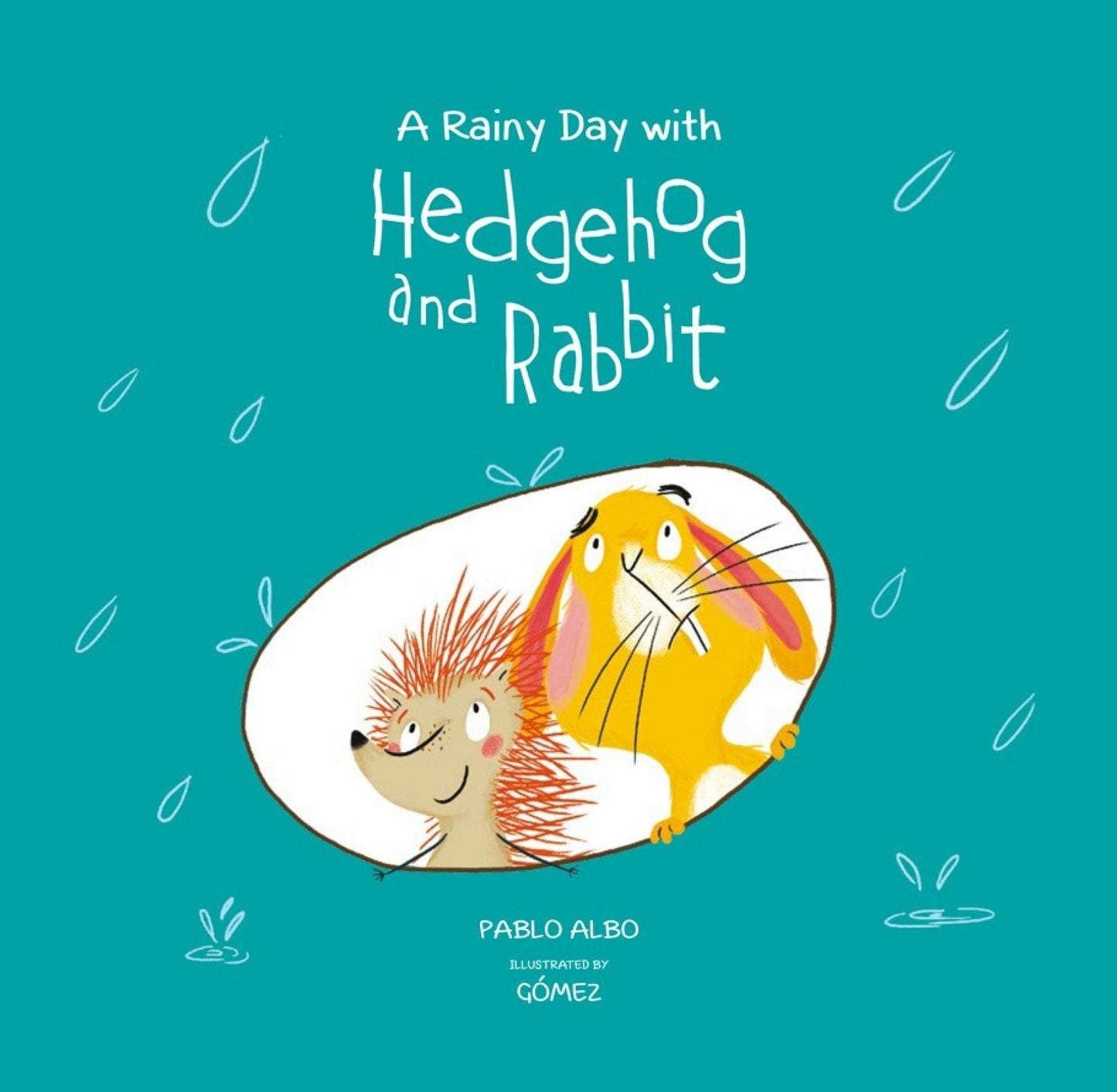 Book cover image for A Rainy Day with Hedgehog and Rabbit ISBN: 9788494655197