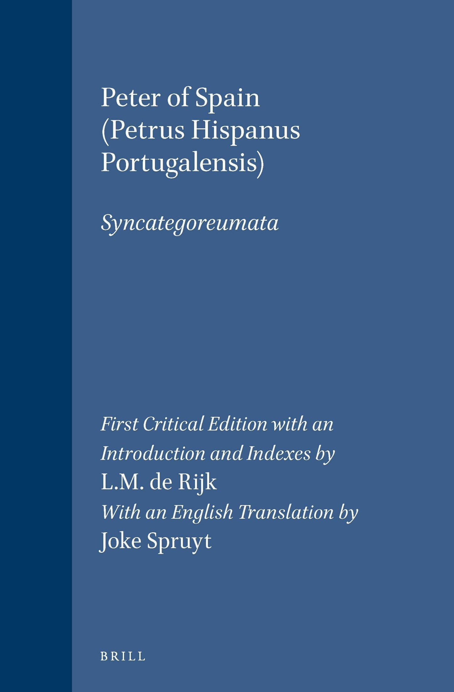 Book cover image for Syncategoreumata ISBN: 9789004094345