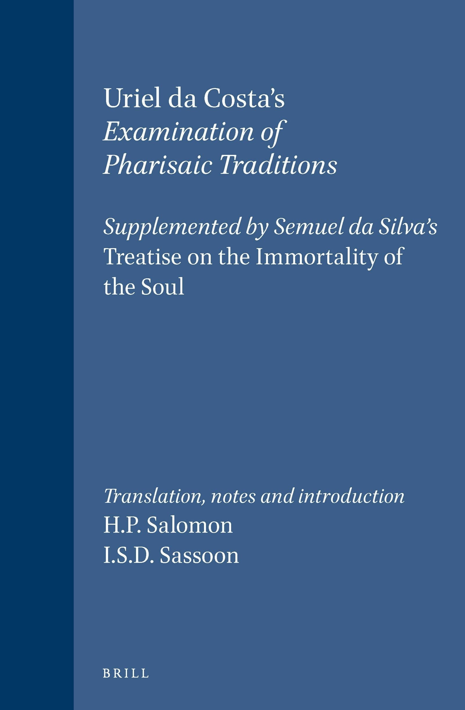 Book cover image for Examination of Pharisaic Traditions ISBN: 9789004099234