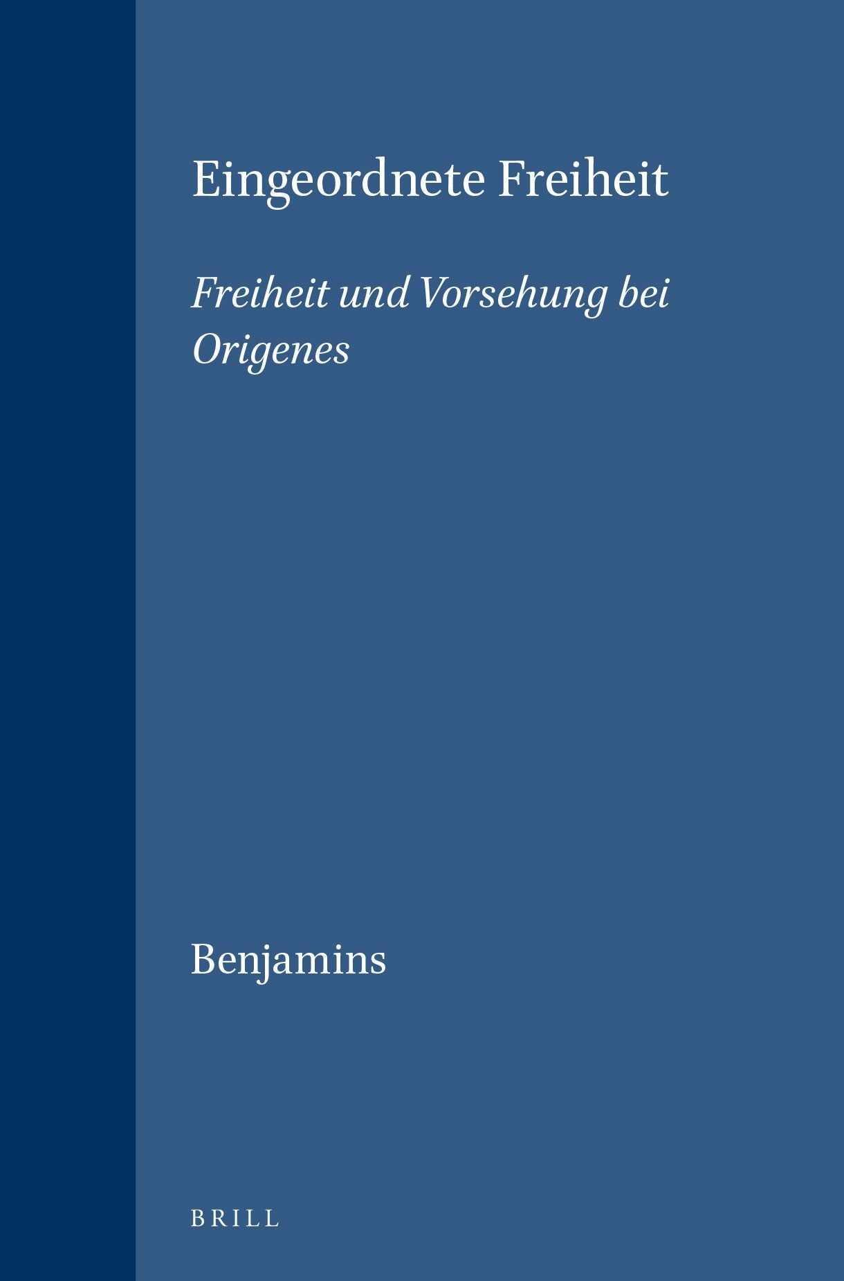 Book cover image for Eingeordnete Freiheit ISBN: 9789004101173