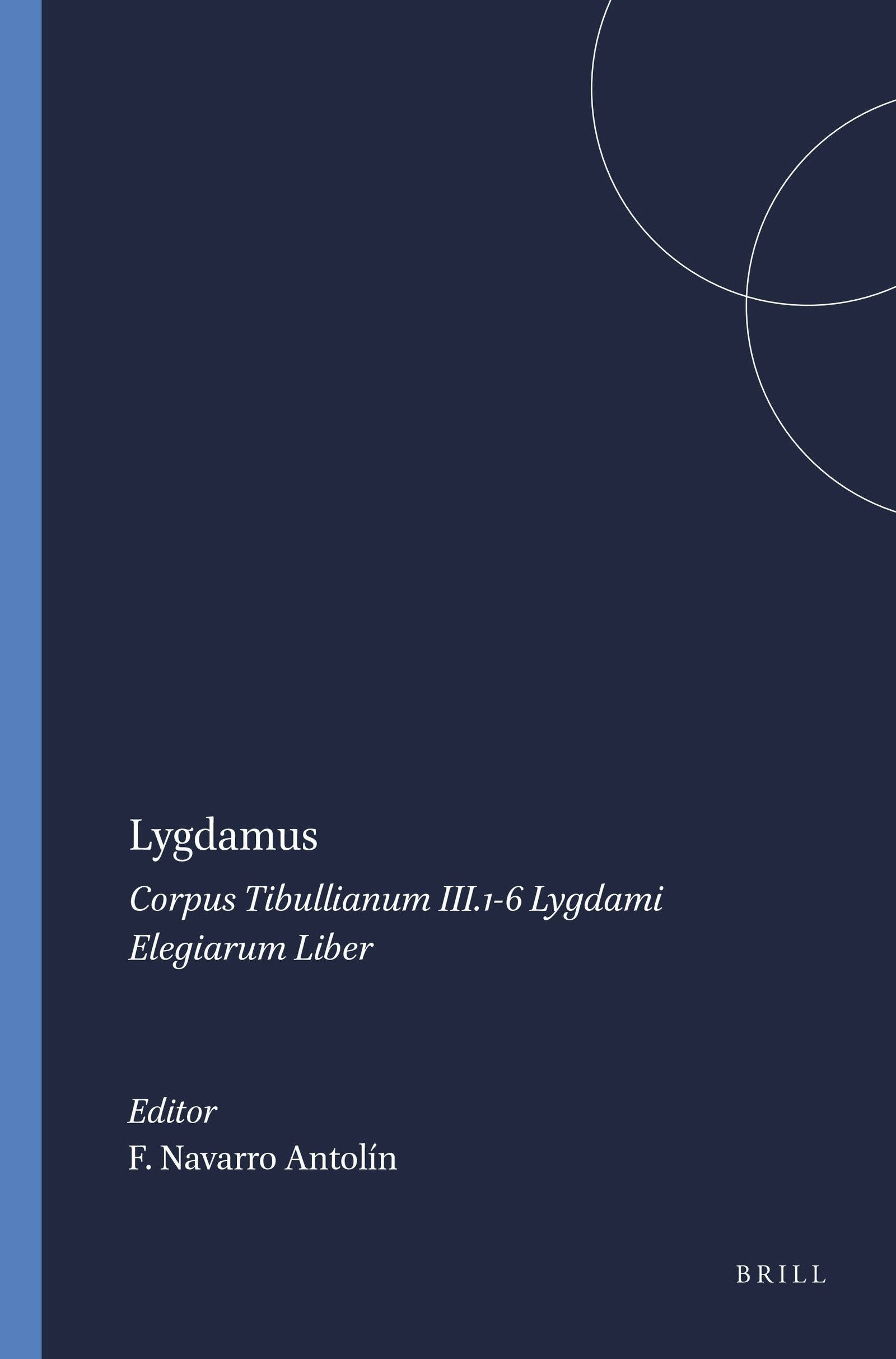 Book cover image for Lygdamus ISBN: 9789004102101