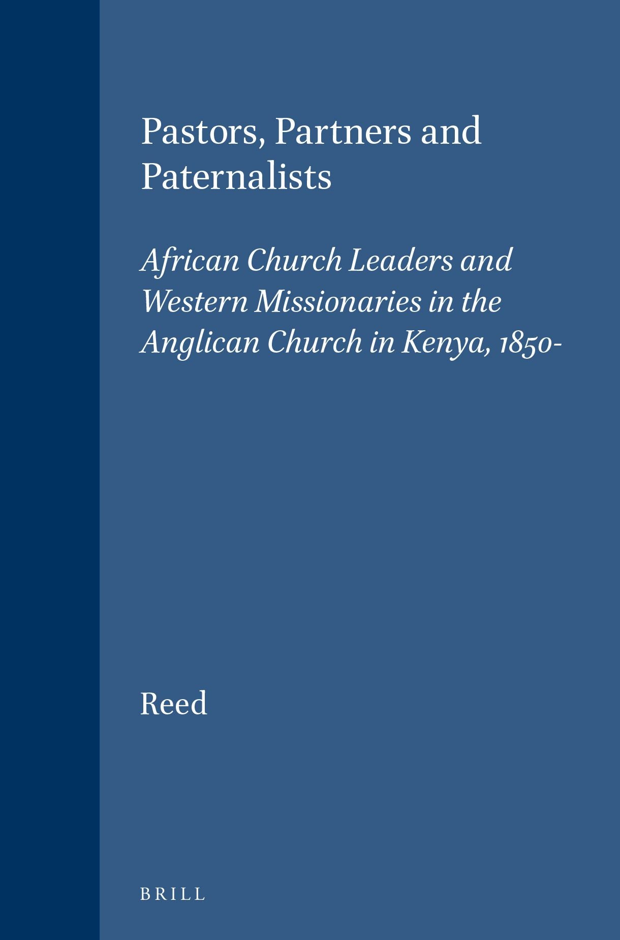 Book cover image for Pastors, Partners and Paternalists ISBN: 9789004106390