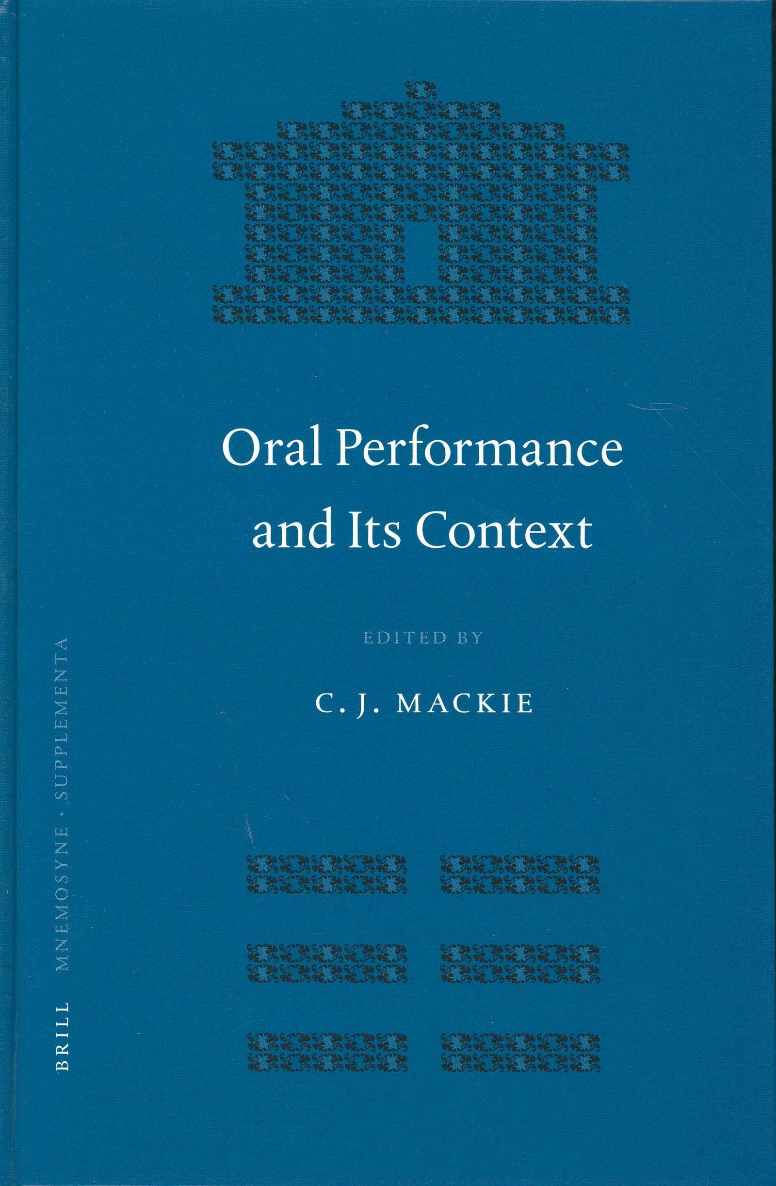 Book cover image for Oral Performance and Its Context ISBN: 9789004136809