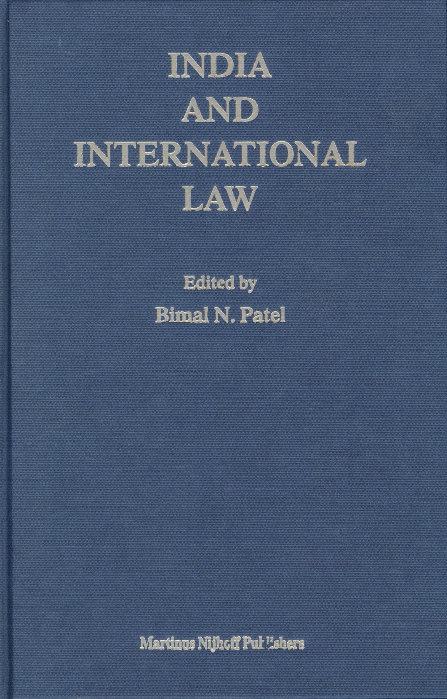 Book cover image for India and International Law ISBN: 9789004145191