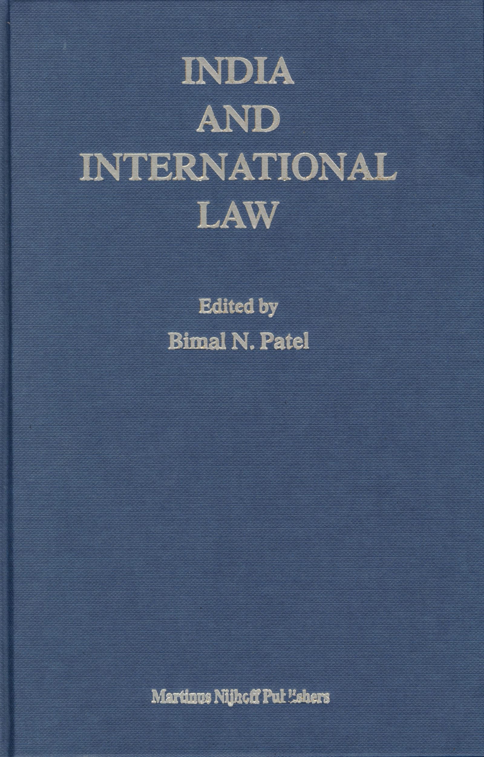 Book cover image for India and International Law ISBN: 9789004145191