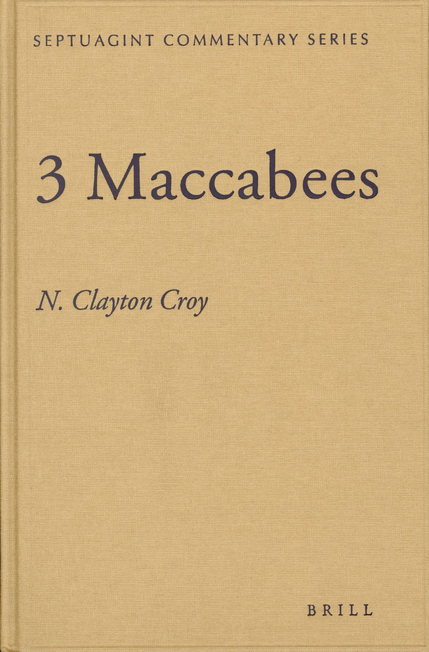 Book cover image for 3 Maccabees ISBN: 9789004147751