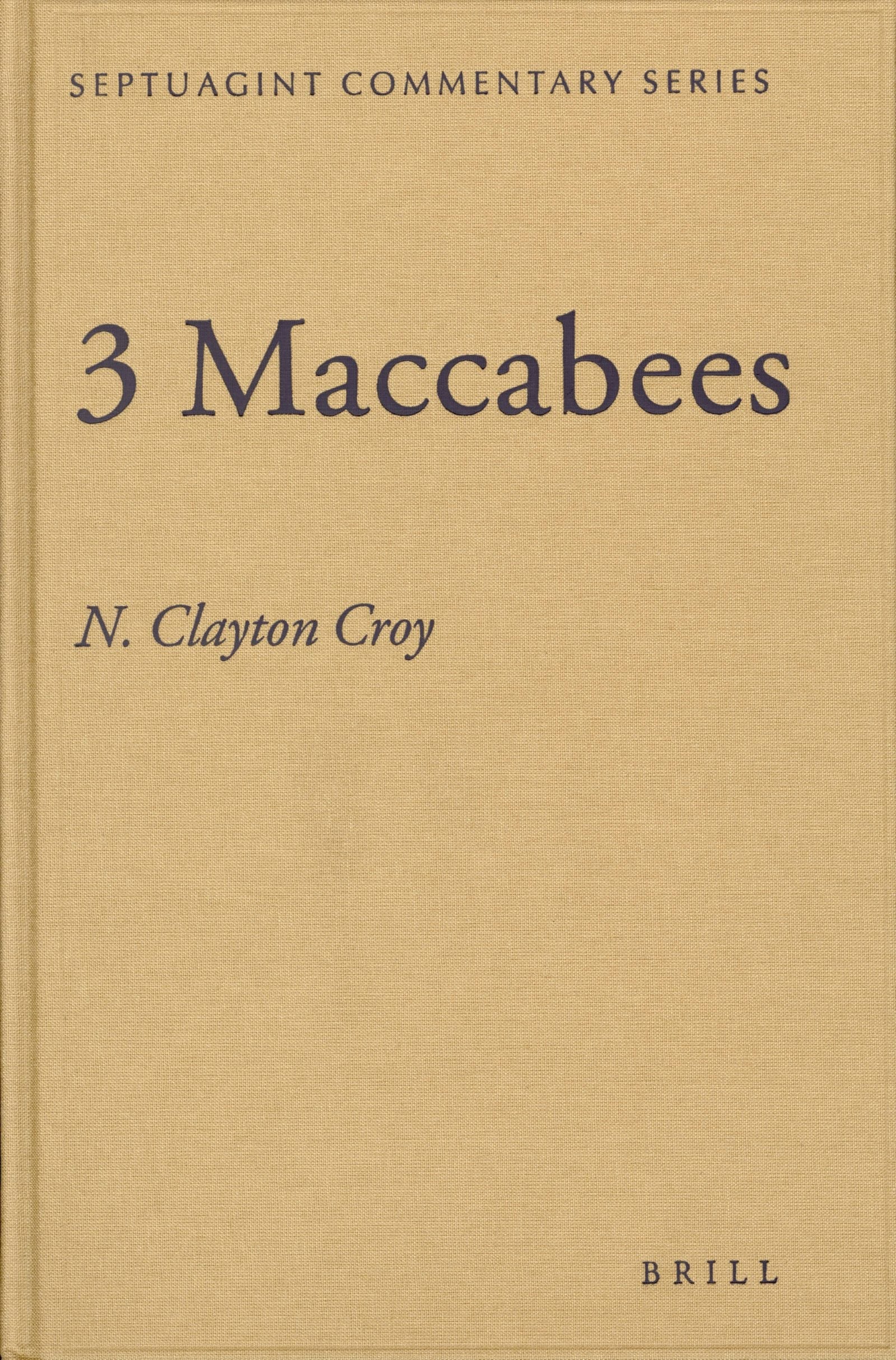 Book cover image for 3 Maccabees ISBN: 9789004147751