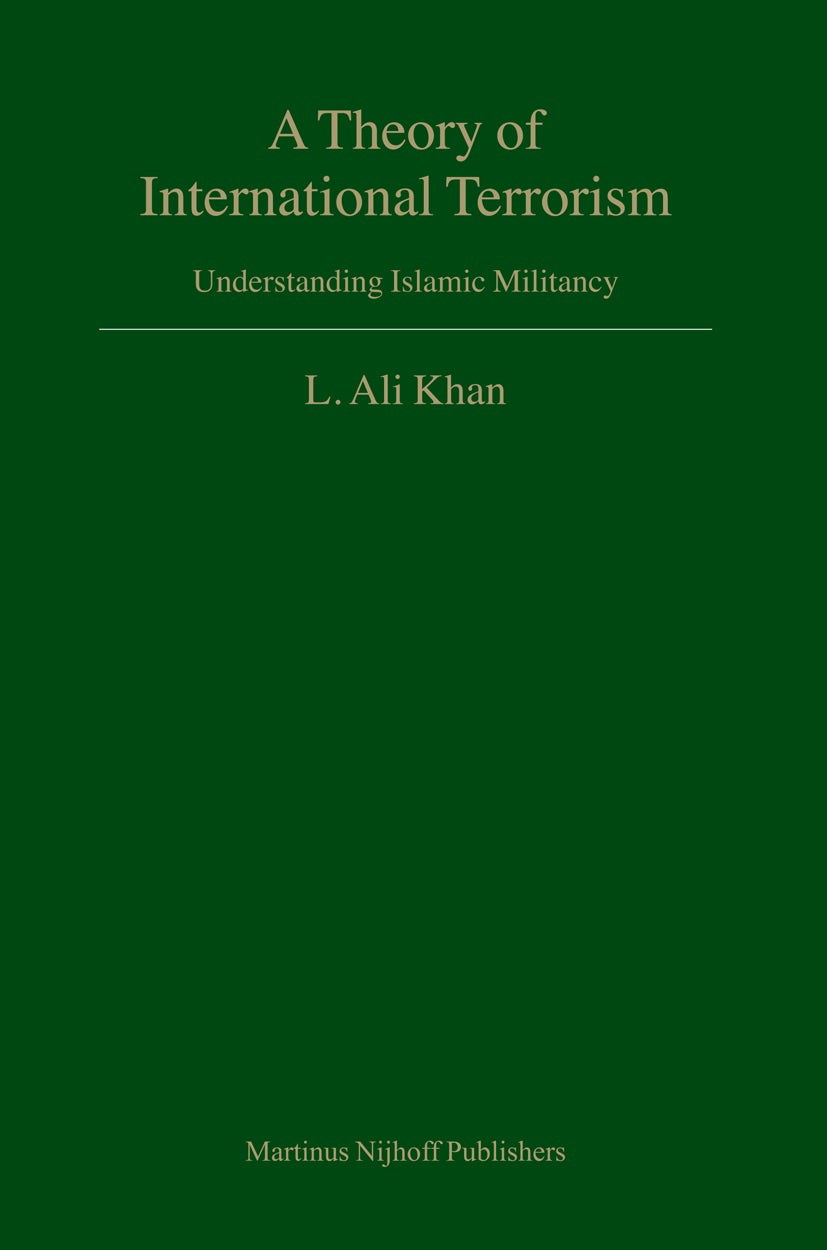 Book cover image for A Theory of International Terrorism ISBN: 9789004152076
