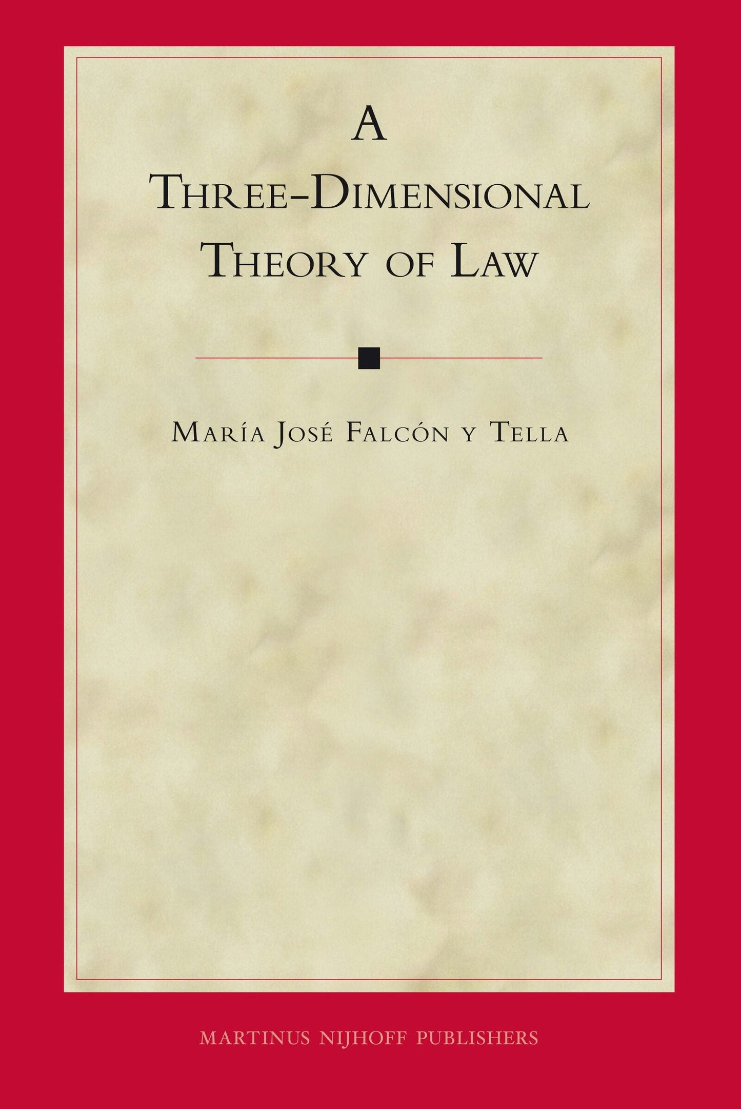 Book cover image for A Three-Dimensional Theory of Law ISBN: 9789004179325